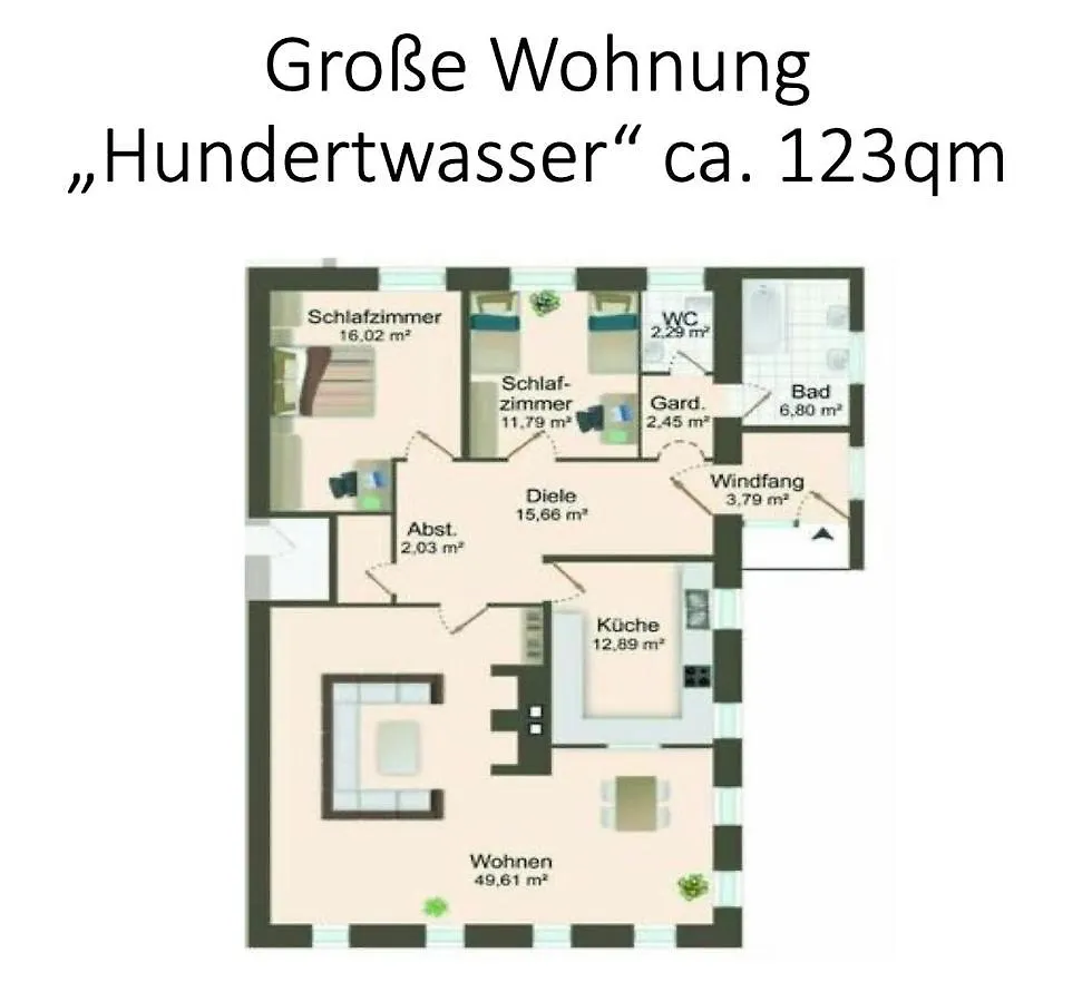 Grosse Ferienwohnung Hundertwasser Am Dreisessel In Altreichenau Neureichenau Apartment